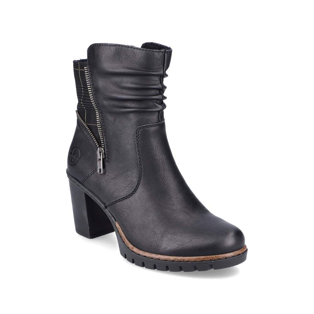 Bottines discount rieker noires