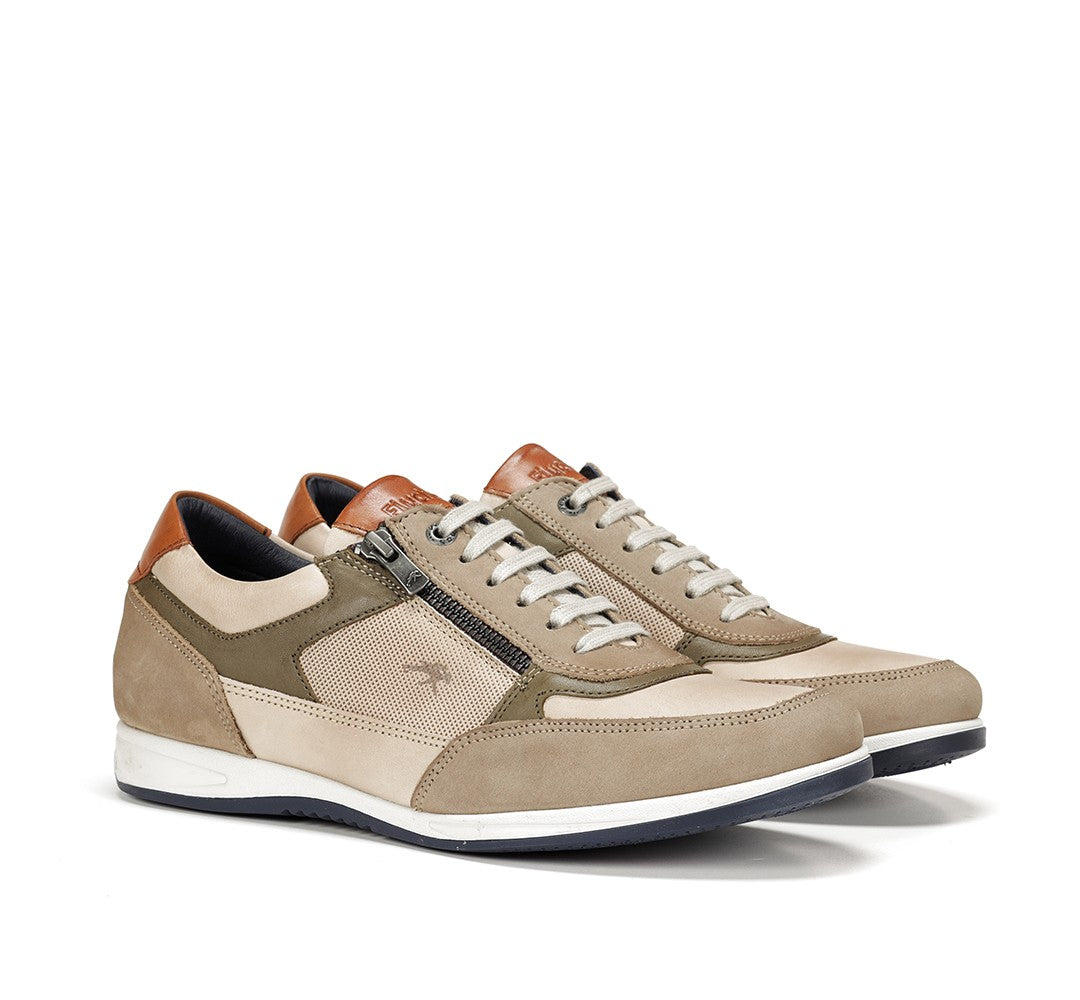 Basket confort en cuir FLUCHOS Homme F1288 beige Chaussures Grassler