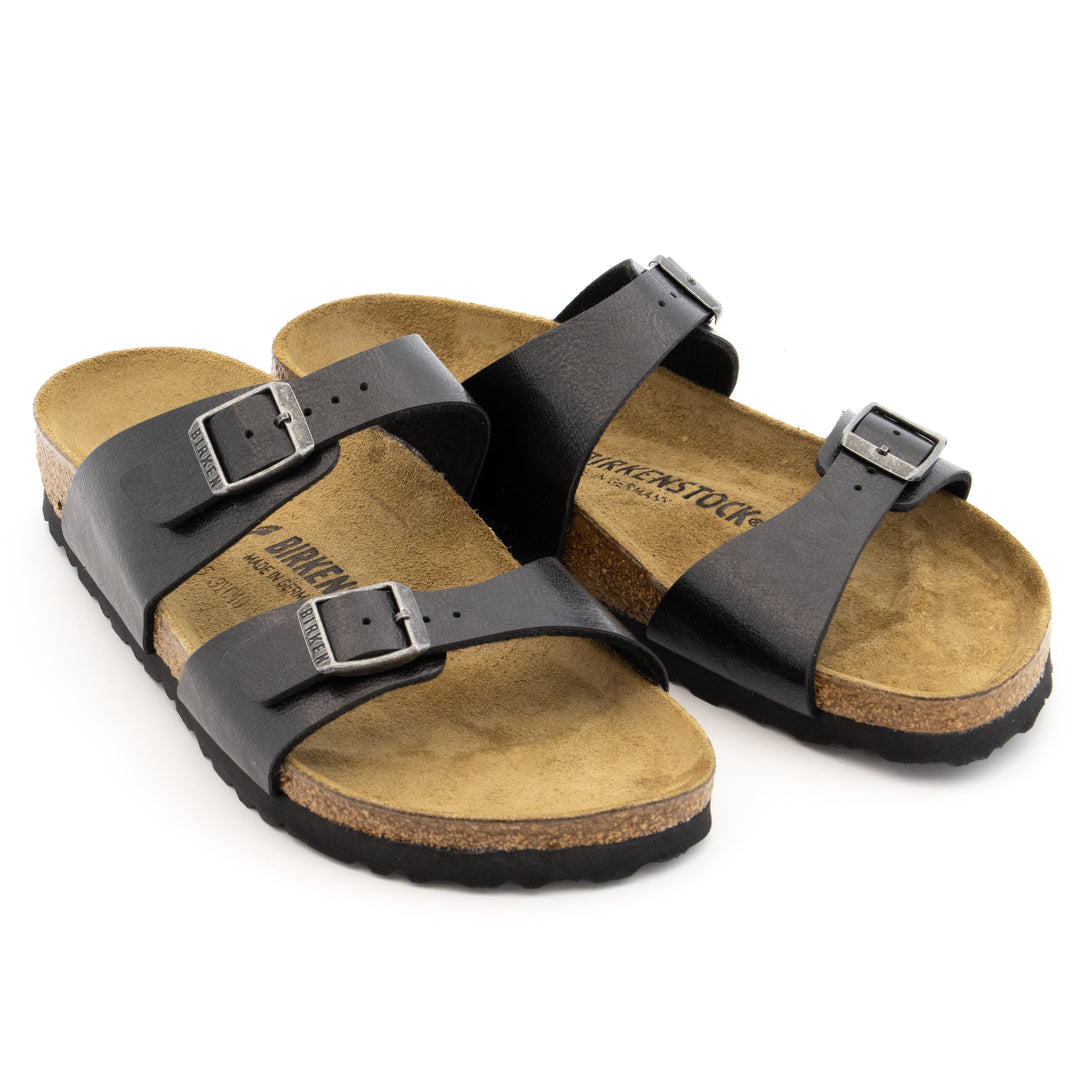 Mule double bride BIRKENSTOCK Femme SYDNEY noir Chaussures Grassler