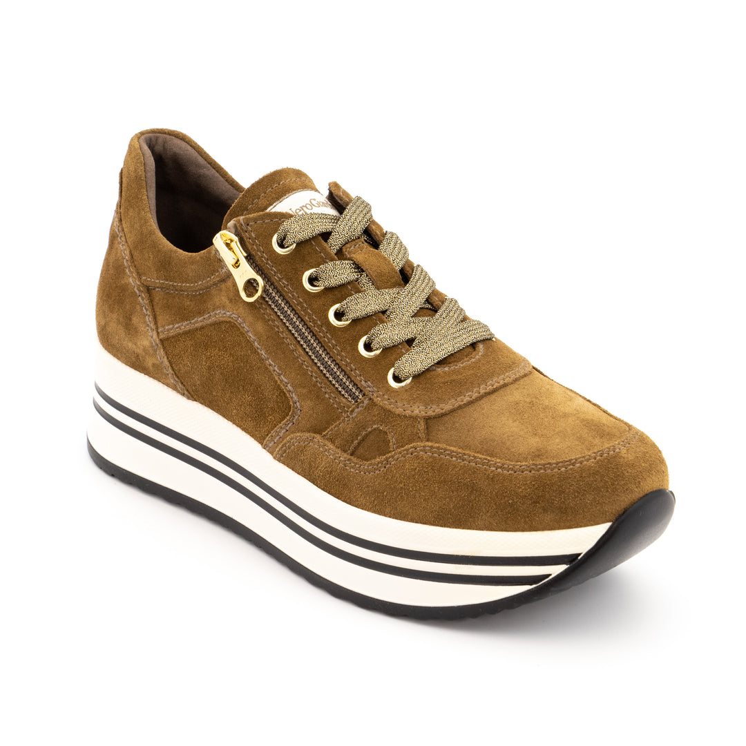 Baskets pour femme Sneakers femme Chaussures Grassler Camel